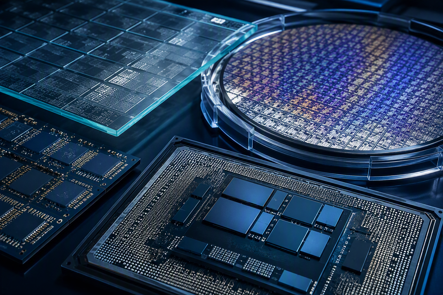 Glass, silicon and advanced packaging substrate formats