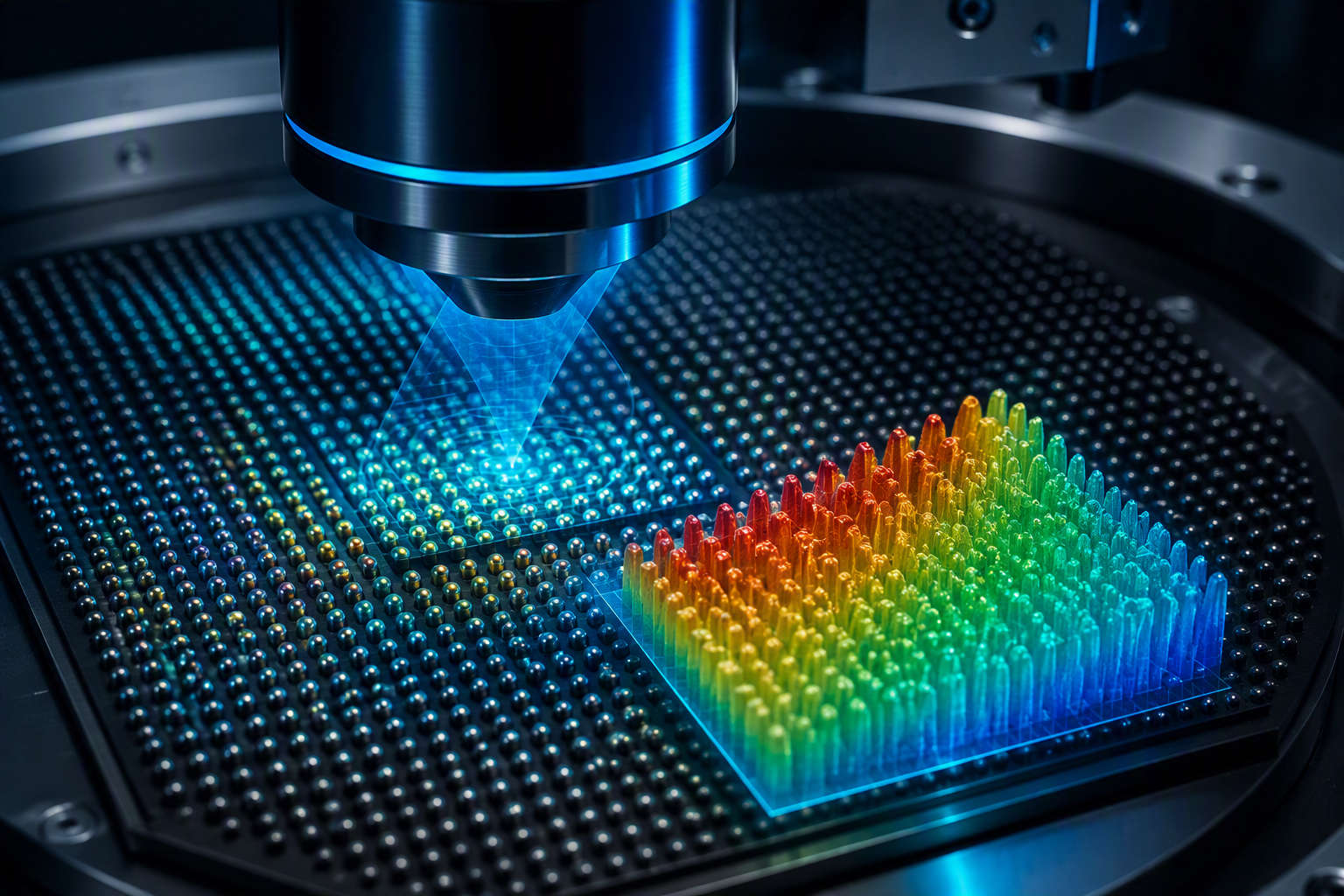 Optical 3D metrology of patterned bump structures